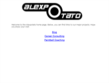 Tablet Screenshot of alexpotato.com